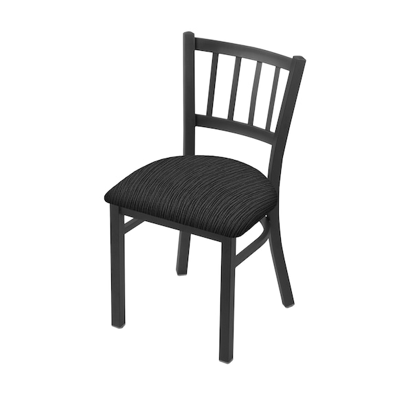 610 Contessa 18" Chair with Pewter Finish and Graph Coal Seat